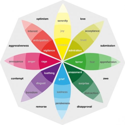 Mandala emozioni Plutchik fiore